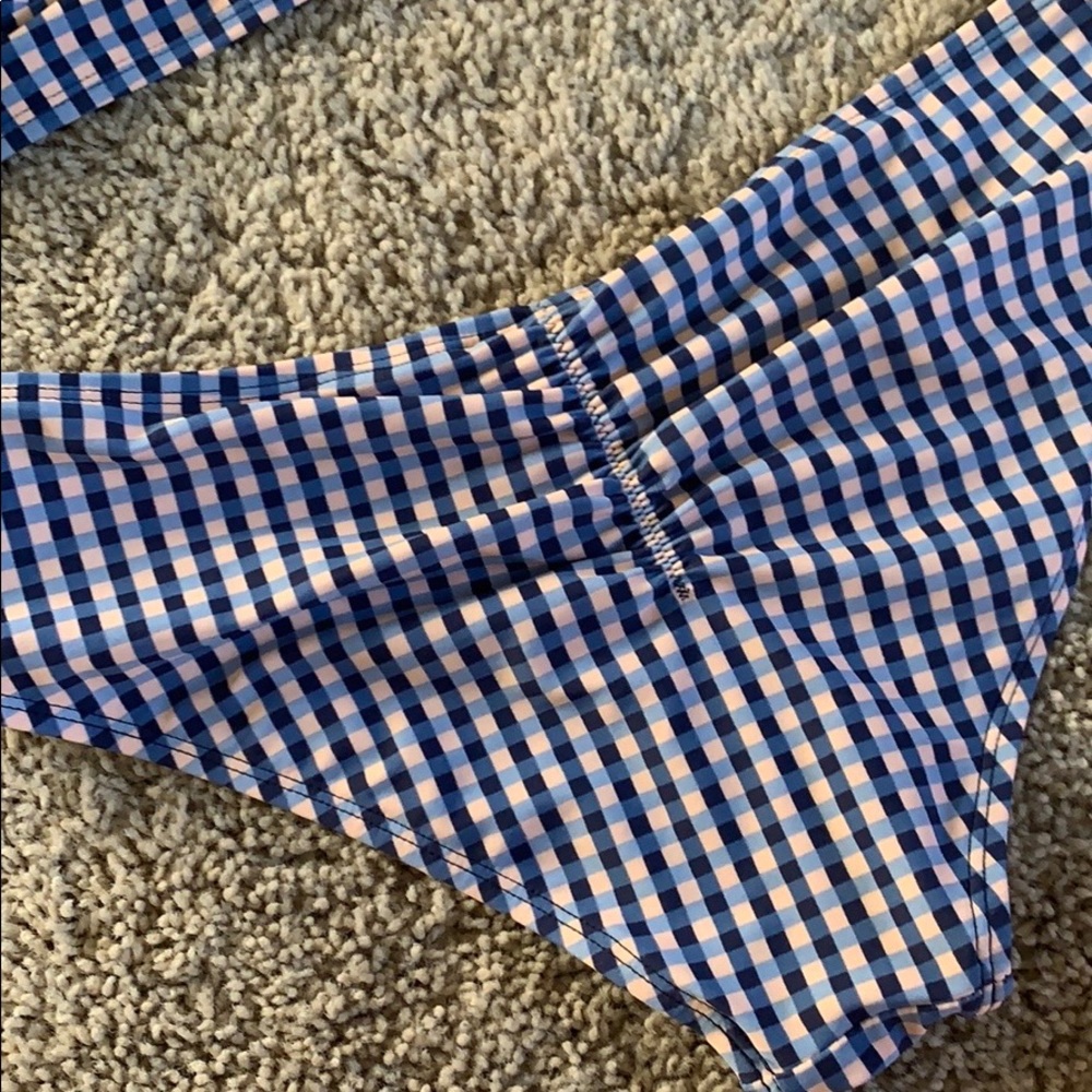 TARGET Navy & Pink Gingham Bikini BOTTOMS